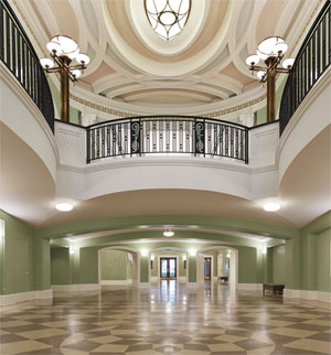The Charleston Gaillard Center in South Carolina is a multi-million dollar project in an elegant performance hall for which Litemakers crafted 200 custom, exterior and interior chandeliers and sconces. The fixtures were made of bronze and brass, and featured custom glass that came from Germany.